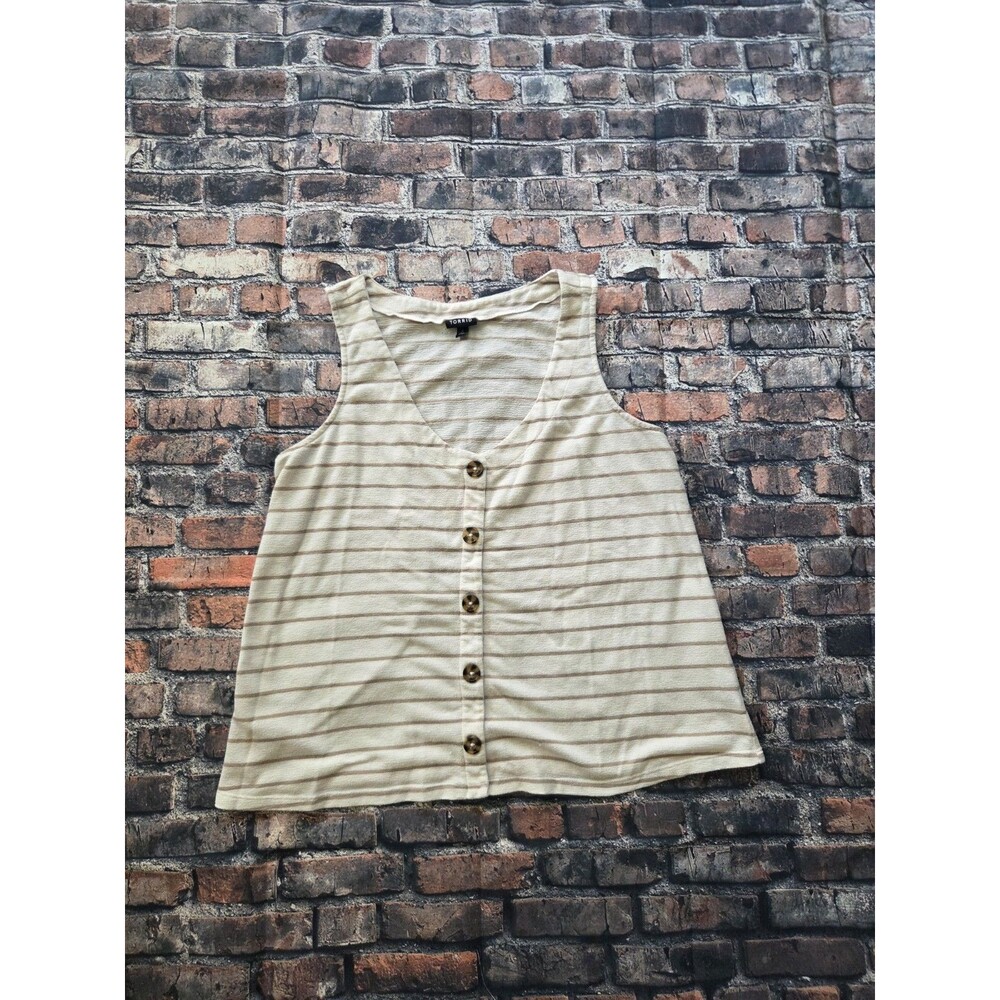 Torrid 2 Tank Top Stripped White